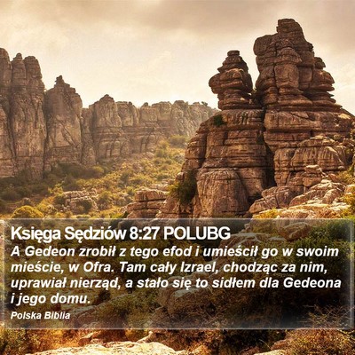Księga Sędziów 8:27 POLUBG Bible Verse Image