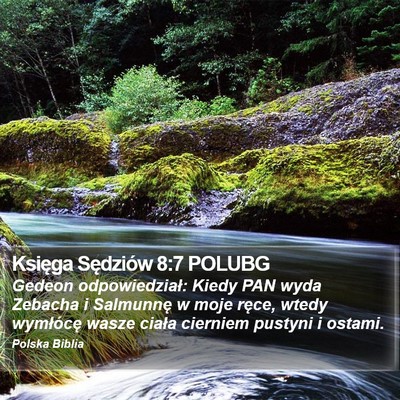 Księga Sędziów 8:7 POLUBG Bible Verse Image