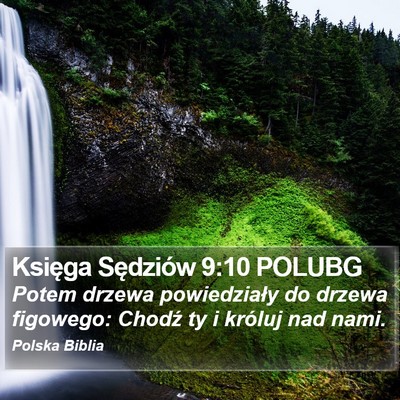 Księga Sędziów 9:10 POLUBG Bible Verse Image