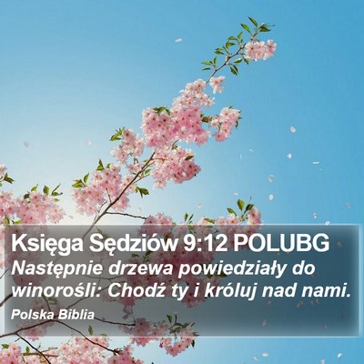 Księga Sędziów 9:12 POLUBG Bible Verse Image