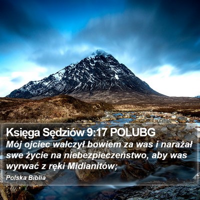 Księga Sędziów 9:17 POLUBG Bible Verse Image