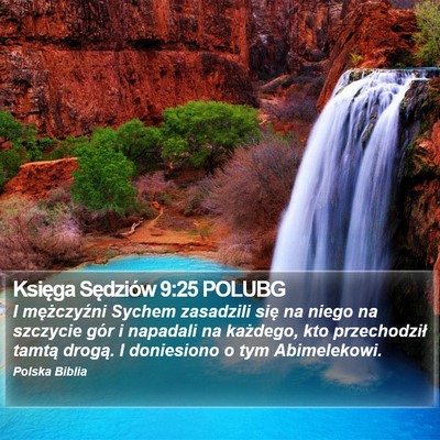 Księga Sędziów 9:25 POLUBG Bible Verse Image