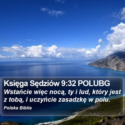 Księga Sędziów 9:32 POLUBG Bible Verse Image