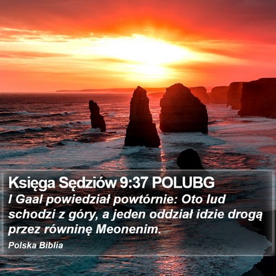 Księga Sędziów 9:37 POLUBG Bible Verse Image
