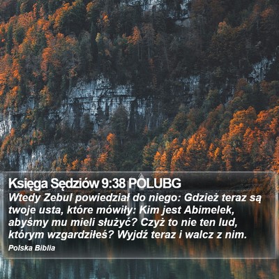 Księga Sędziów 9:38 POLUBG Bible Verse Image
