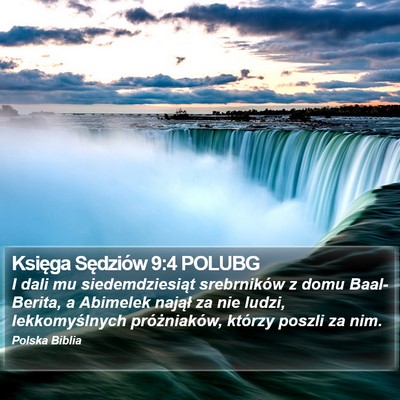 Księga Sędziów 9:4 POLUBG Bible Verse Image