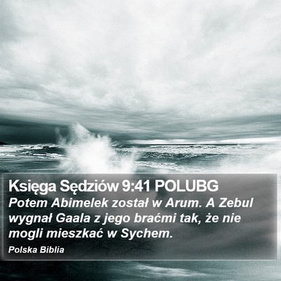 Księga Sędziów 9:41 POLUBG Bible Verse Image