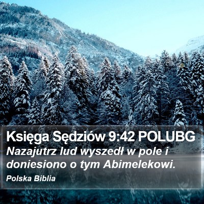Księga Sędziów 9:42 POLUBG Bible Verse Image