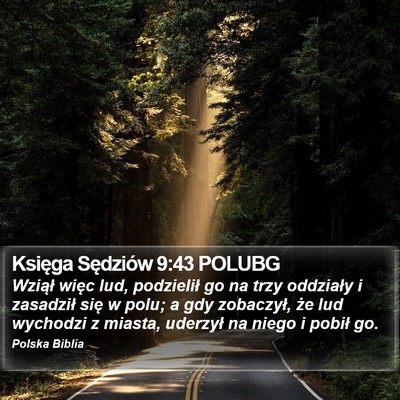 Księga Sędziów 9:43 POLUBG Bible Verse Image