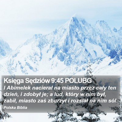 Księga Sędziów 9:45 POLUBG Bible Verse Image