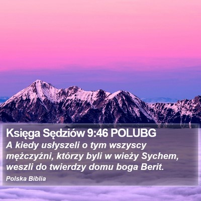 Księga Sędziów 9:46 POLUBG Bible Verse Image