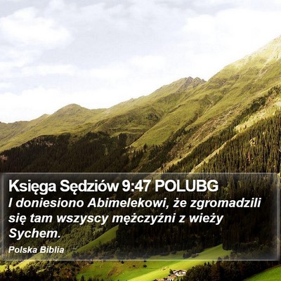 Księga Sędziów 9:47 POLUBG Bible Verse Image