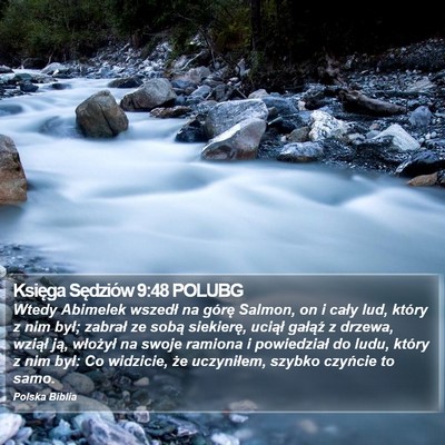 Księga Sędziów 9:48 POLUBG Bible Verse Image
