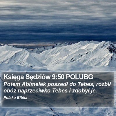 Księga Sędziów 9:50 POLUBG Bible Verse Image