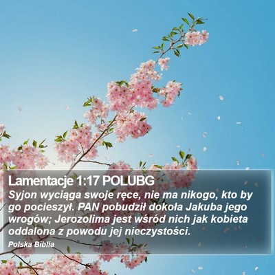 Lamentacje 1:17 POLUBG Bible Verse Image