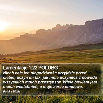 Lamentacje 1:22 POLUBG Bible Verse Image