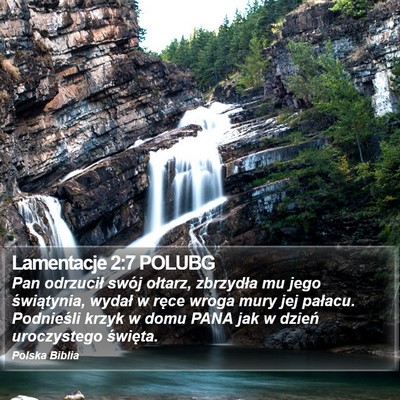 Lamentacje 2:7 POLUBG Bible Verse Image