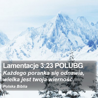 Lamentacje 3:23 POLUBG Bible Verse Image