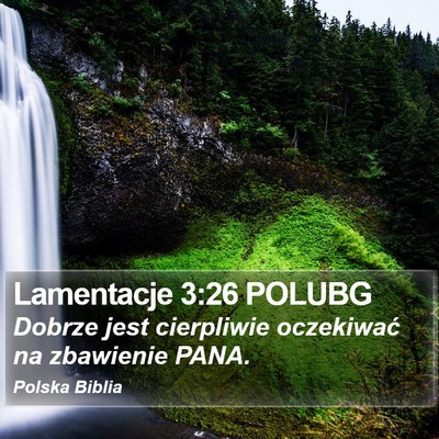 Lamentacje 3:26 POLUBG Bible Verse Image