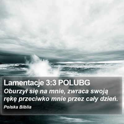 Lamentacje 3:3 POLUBG Bible Verse Image