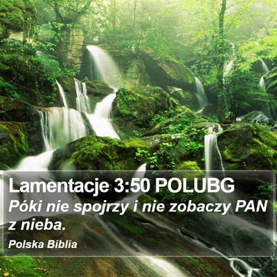 Lamentacje 3:50 POLUBG Bible Verse Image