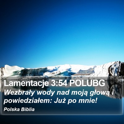Lamentacje 3:54 POLUBG Bible Verse Image