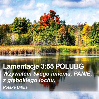 Lamentacje 3:55 POLUBG Bible Verse Image