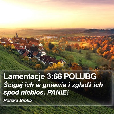 Lamentacje 3:66 POLUBG Bible Verse Image