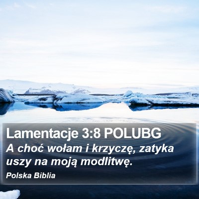 Lamentacje 3:8 POLUBG Bible Verse Image