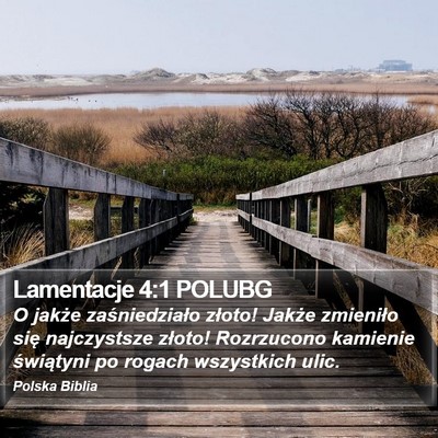 Lamentacje 4:1 POLUBG Bible Verse Image