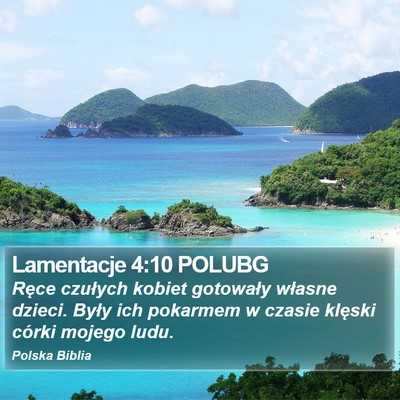 Lamentacje 4:10 POLUBG Bible Verse Image