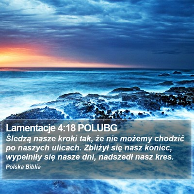 Lamentacje 4:18 POLUBG Bible Verse Image