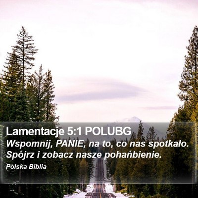 Lamentacje 5:1 POLUBG Bible Verse Image