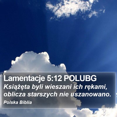 Lamentacje 5:12 POLUBG Bible Verse Image