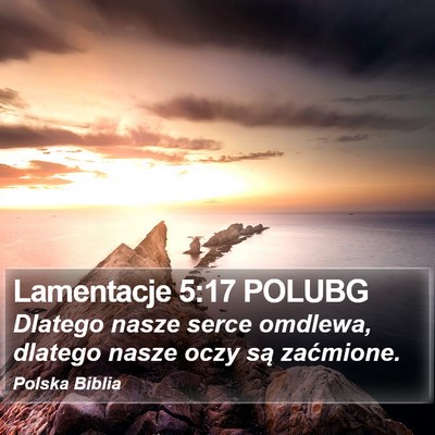 Lamentacje 5:17 POLUBG Bible Verse Image