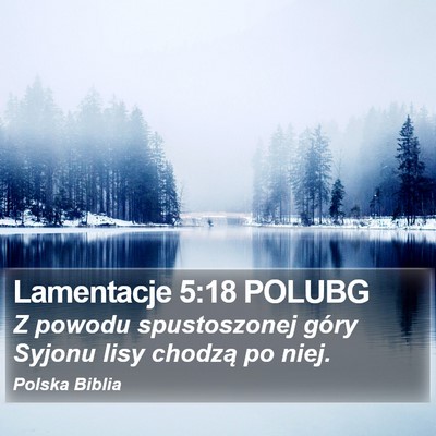 Lamentacje 5:18 POLUBG Bible Verse Image