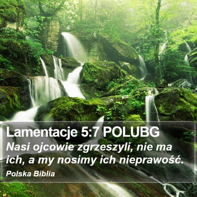 Lamentacje 5:7 POLUBG Bible Verse Image