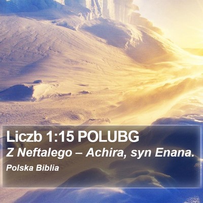 Liczb 1:15 POLUBG Bible Verse Image