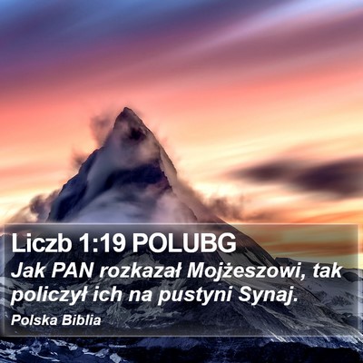 Liczb 1:19 POLUBG Bible Verse Image
