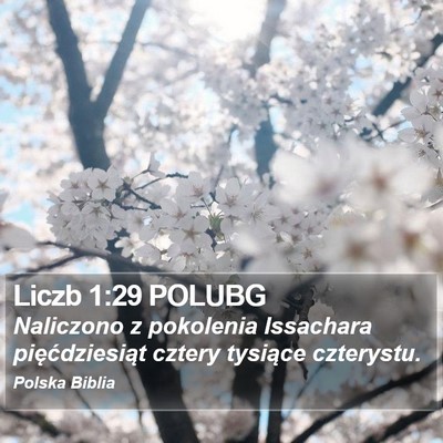 Liczb 1:29 POLUBG Bible Verse Image