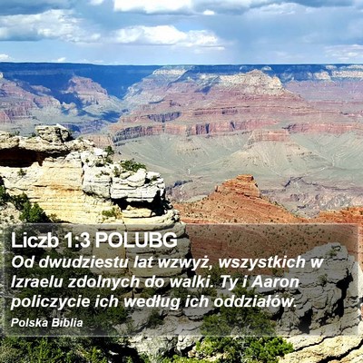 Liczb 1:3 POLUBG Bible Verse Image