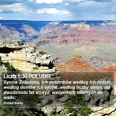 Liczb 1:30 POLUBG Bible Verse Image