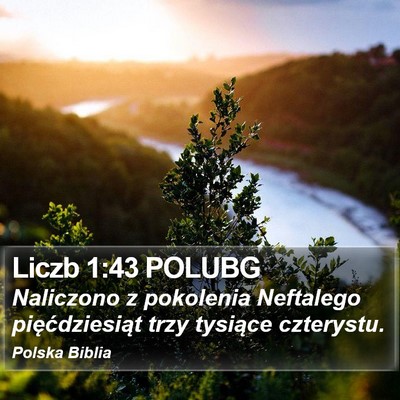Liczb 1:43 POLUBG Bible Verse Image