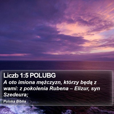 Liczb 1:5 POLUBG Bible Verse Image