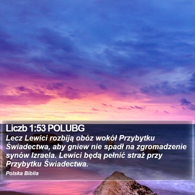 Liczb 1:53 POLUBG Bible Verse Image
