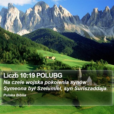 Liczb 10:19 POLUBG Bible Verse Image