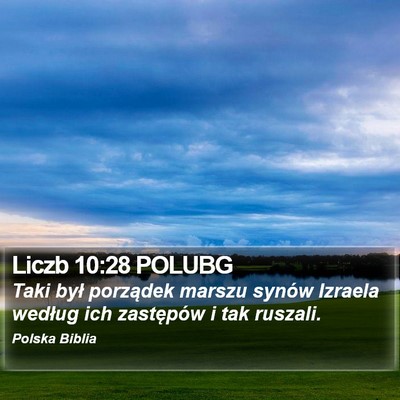 Liczb 10:28 POLUBG Bible Verse Image