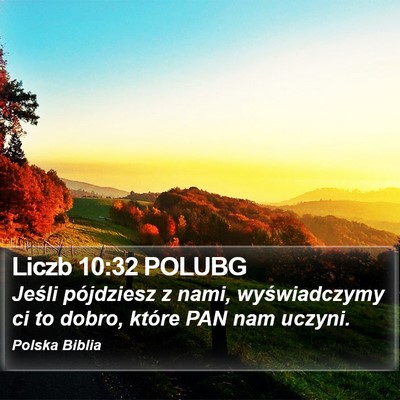 Liczb 10:32 POLUBG Bible Verse Image