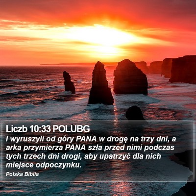 Liczb 10:33 POLUBG Bible Verse Image
