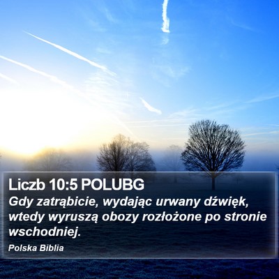 Liczb 10:5 POLUBG Bible Verse Image